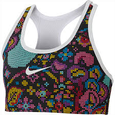 Nike Pro Classic Çift Taraflı Baskılı Kız Çocuk Spor Sütyeni