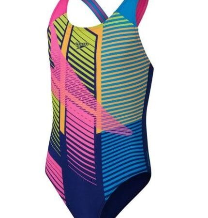 Speedo Dijital Splashback Kız Çocuk Mayosu