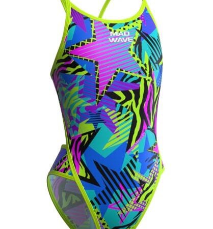 Mad Wave Swimsuit Antichlor Daria Çocuk Yüzücü Mayosu