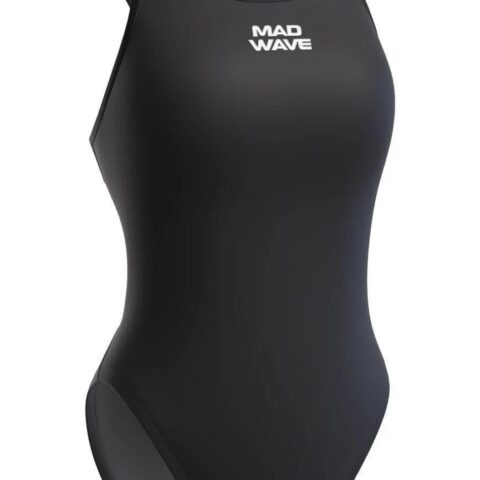 Mad Wave Crossback Siyah Kadın Yüzücü Mayosu