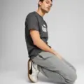 Puma No. 1 Logo Erkek Gri Eşofman Altı görsel 6