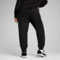 Puma Essentials No.1 Logo Kadın Siyah Eşofman Altı görsel 4
