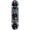 Darkstar 7,875 Goth Girl Premium Black Skateboard Kaykay görsel 1