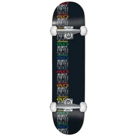Enjoi 7.75 Bones Resin Black Soft Skateboard Kaykay