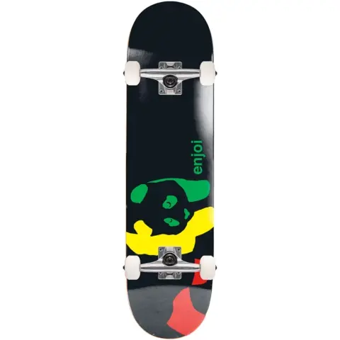 Enjoi 8.5 Rasta Panda Skateboard Kaykay