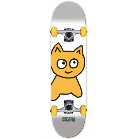 Meow 8.0 Big Cat White Skateboard Kaykay