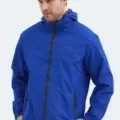 Slazenger OFANS Erkek Saks Mavi Yağmurluk görsel 1
