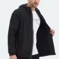 Slazenger OFANS Erkek Siyah Yağmurluk görsel 6