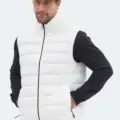 Slazenger BARROS Erkek Şişme Ekru Yelek görsel 4