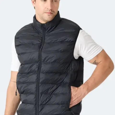 Slazenger BARROS Erkek Şişme Siyah Yelek