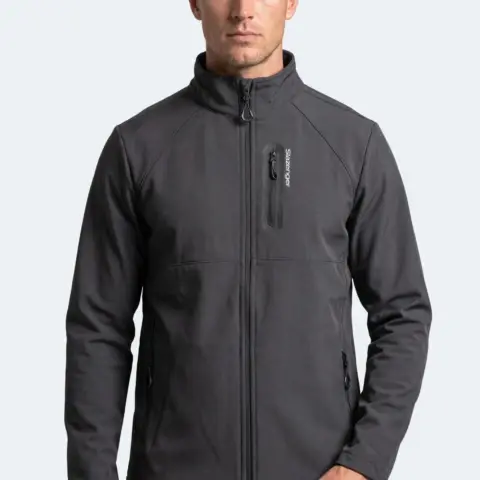Slazenger COVEX Erkek Softshell Koyu Gri Mont & Kaban