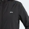 Slazenger RAID Kadın Kapüşonlu Fermuarlı Siyah Rüzgarlık görsel 2