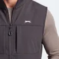 Slazenger CORVEN Erkek Softshell Koyu Gri Yelek görsel 2