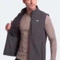 Slazenger CORVEN Erkek Softshell Koyu Gri Yelek görsel 3