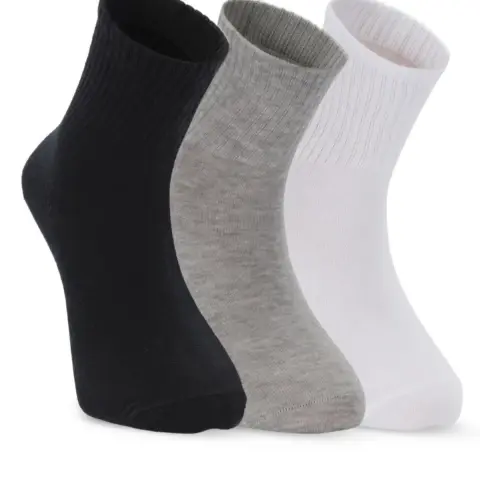 Slazenger JUMPY 3 lü Erkek Soket Siyah / Gri Çorap