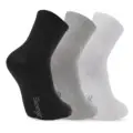 Slazenger JUMPY 3 lü Erkek Soket Siyah / Gri Çorap görsel 2