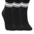Slazenger JOKES 3 lü Kadın Soket Siyah Çorap görsel 1