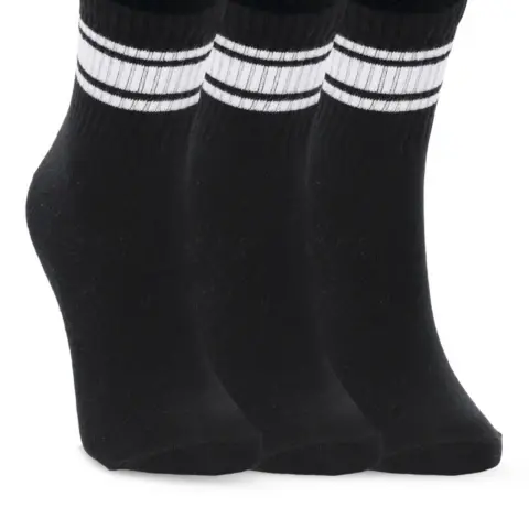 Slazenger JOKES 3 lü Kadın Soket Siyah Çorap