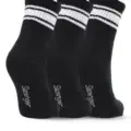 Slazenger JOKES 3 lü Kadın Soket Siyah Çorap görsel 2