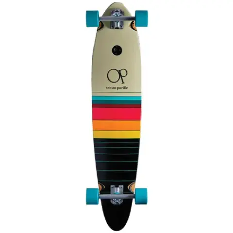 Ocean Pacific 40’’ Swell Off White Black Pin Tail Longboard