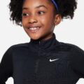 Nike Dri-FIT Uzun Kollu Çeyrek Fermuarlı Kız Çocuk Üstü görsel 4