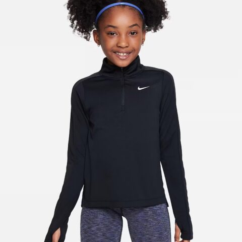 Nike Dri-FIT Uzun Kollu Çeyrek Fermuarlı Kız Çocuk Üstü