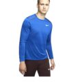 Nike Dry Miler Top Ls Erkek Mavi Koşu Uzun Kollu Tişört görsel 1