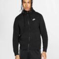 Nike Sportswear Club Hoodie Fz Bb Erkek Siyah Sweatshirt görsel 1