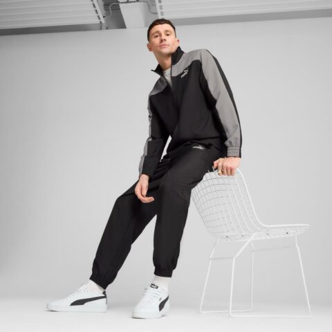 Puma Colorblock Erkek Siyah Eşofman Takımı