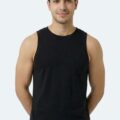 Slazenger KULAP Erkek Kolsuz Siyah Tişört görsel 4