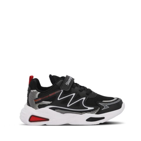 Slazenger KYRIE Erkek Çocuk Sneaker Ayakkabı Siyah / Kırmızı
