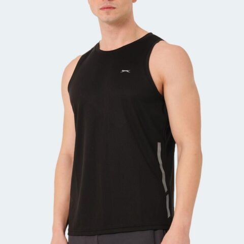 Slazenger RAIS Erkek Kolsuz Siyah Tişört