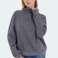 Slazenger VIEWER Kadın Sweatshirt Koyu Gri görsel 4