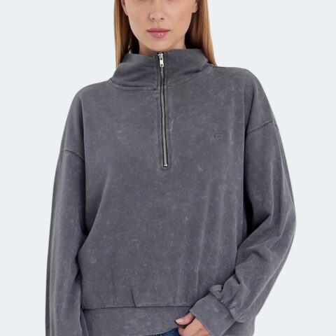 Slazenger VIEWER Kadın Sweatshirt Koyu Gri