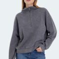 Slazenger VIEWER Kadın Sweatshirt Koyu Gri görsel 6