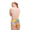 Speedo Allover Digital Vback Rally Rumble Kadın Yüzücü Mayosu görsel 2