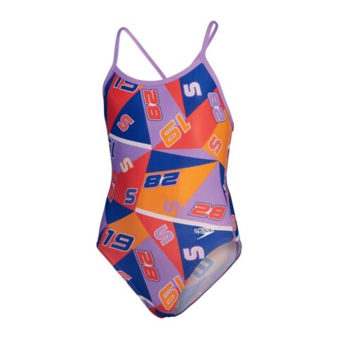 Speedo Allover Digital Vback Yüzücü Kız Çocuk Mayosu