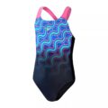 Speedo DIGI PLMT SPBK Kız Çocuk Yüzücü Mayosu görsel 1