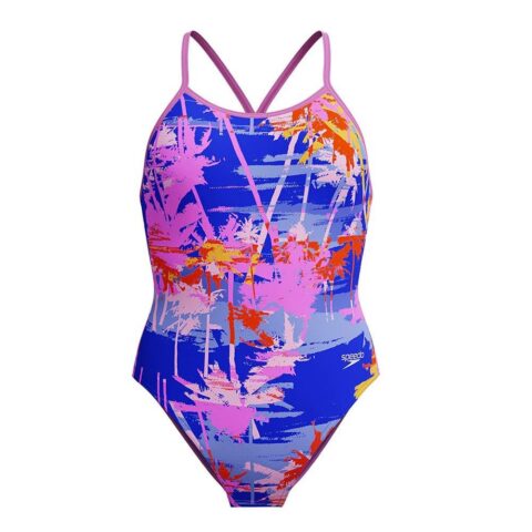 Speedo Dijital V Yüzücü Kız Çocuk Mayosu
