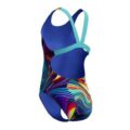 Speedo Kız Dijital Allover Leaderback Yüzücü Mayosu görsel 2