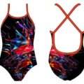 Turbo SWIMMING SUIT HAPP Kız Çocuk Mayosu görsel 1